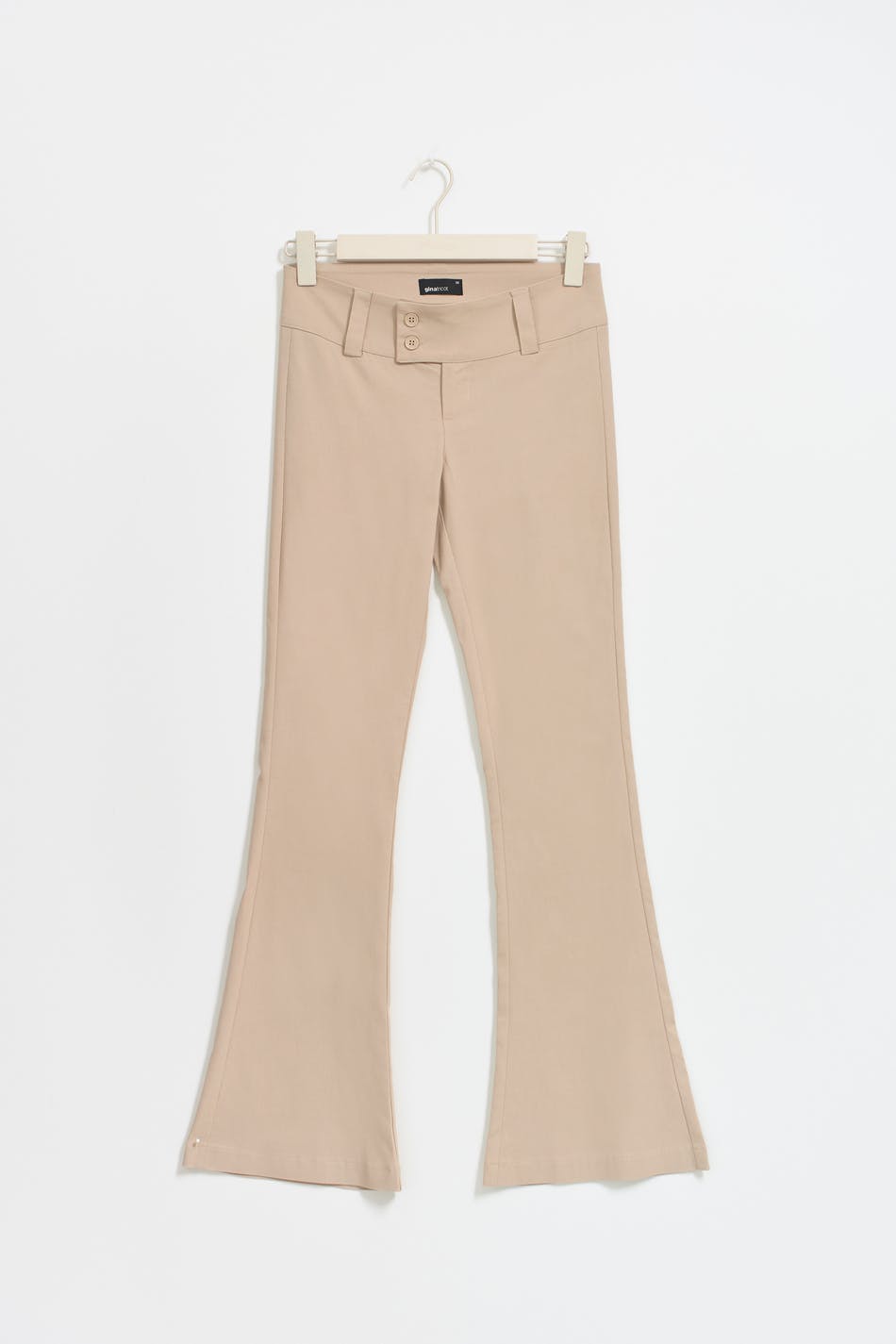 Low rise bootcut trousers