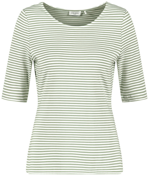 Geringeltes Halbarmshirt