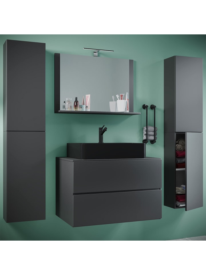 ebuy24 Badmöbelset LendasXLBL anthrazit anthrazit 147 x 52 cm günstig kaufen onesize