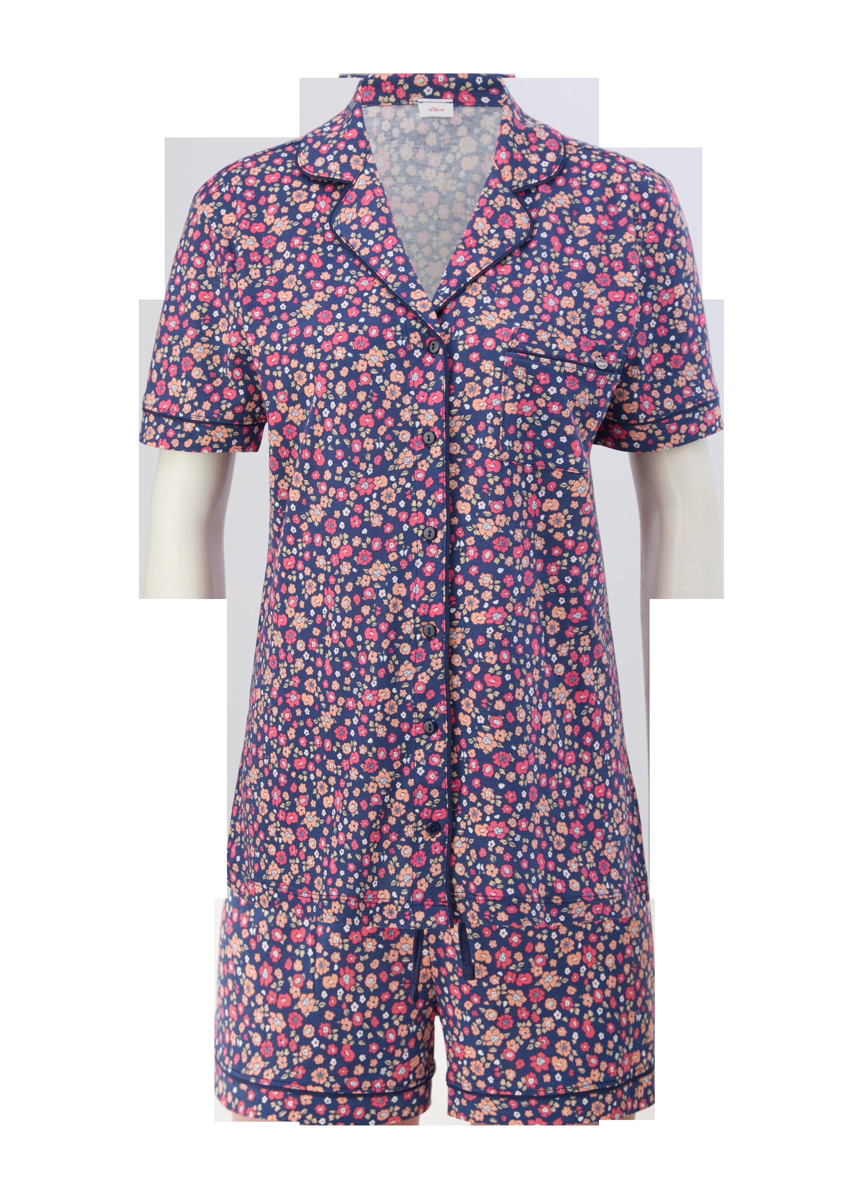 Kurzer Pyjama mit Vichy-Muster  6008449-99A1