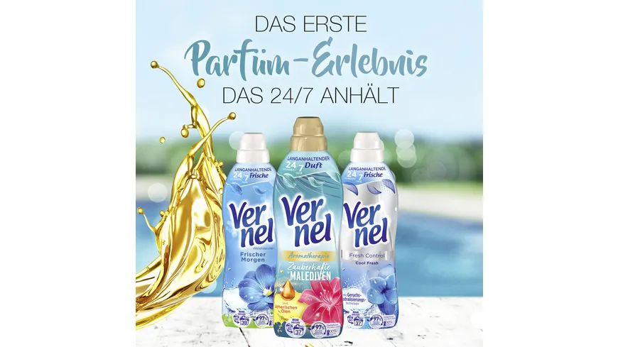 Vernel Weichspüler Aromatherapie Zauberhafte Malediven 37 WL 814 ml