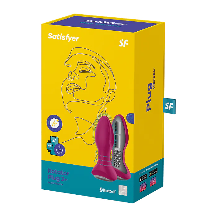 Satisfyer Rotator Plug 2+ Fuchsia Intim Massager