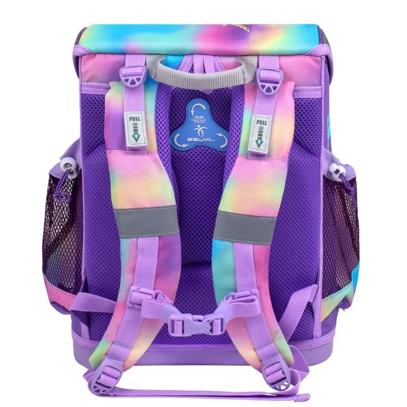 Belmil Mini-Fit ergonomisches Schulranzen-Set 4-teilig - Rainbow Color
