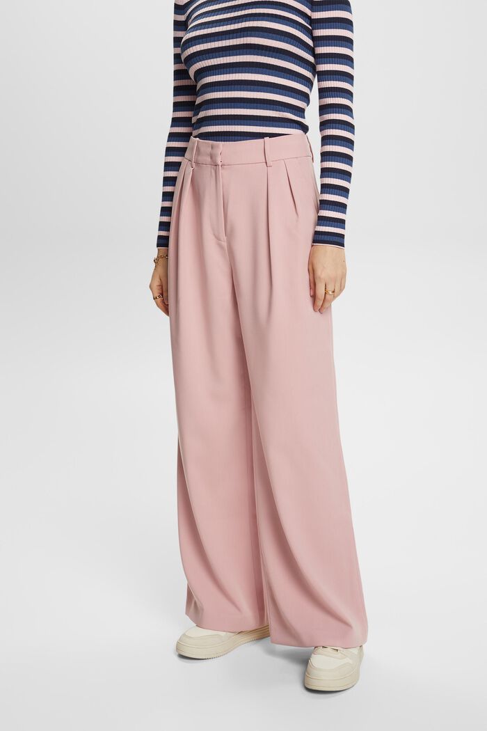 Hose aus Webstoff mit weitem Bein