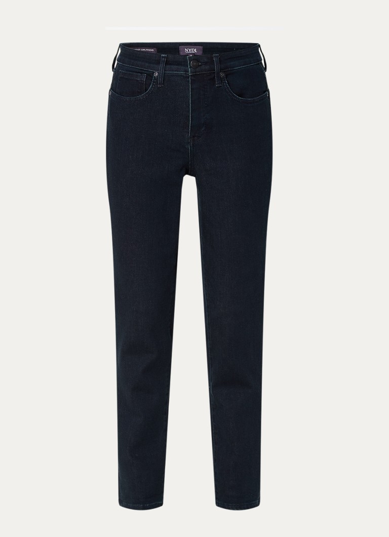 Blugi skinny cu talie înaltă NYDJ Margot, culoare închisă, cu aspect uzat