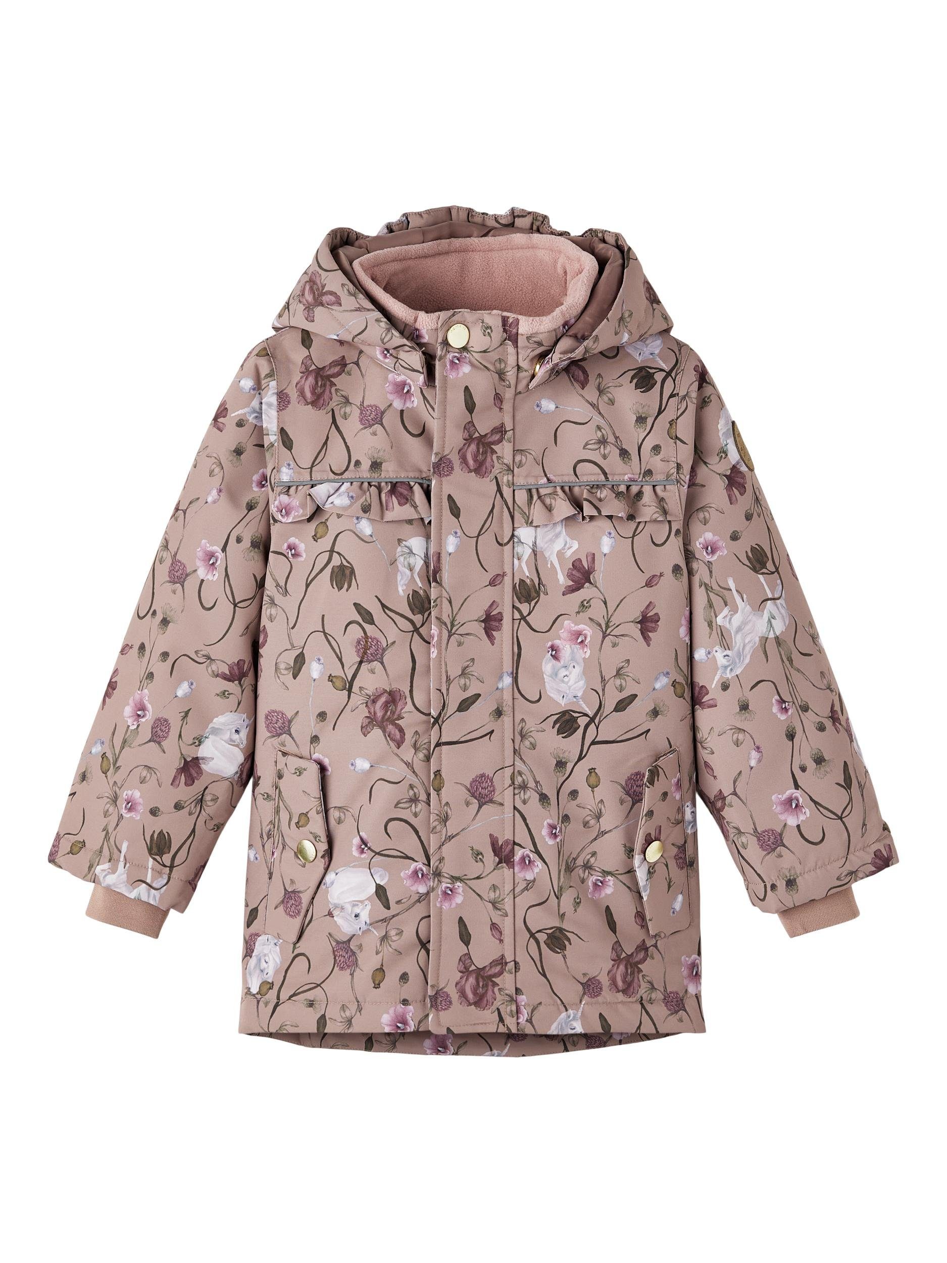 Name It Schneejacke NMFSNOW05 JACKET FLOWER UNICORN FO NOOS
