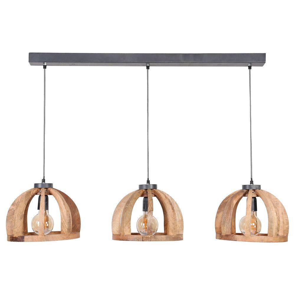 famlights Hängeleuchte, Pendelleuchte Emil in Natur E27 3-flammig, keine Angabe, Leuchtmittel enthalten: Nein, warmweiss, Hängeleuchte, Pendellampe, Pendelleuchte