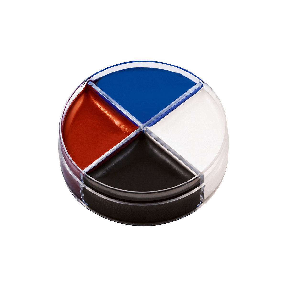 Creme Schminke Clown blau-rot-schwarz-weiß 15ml