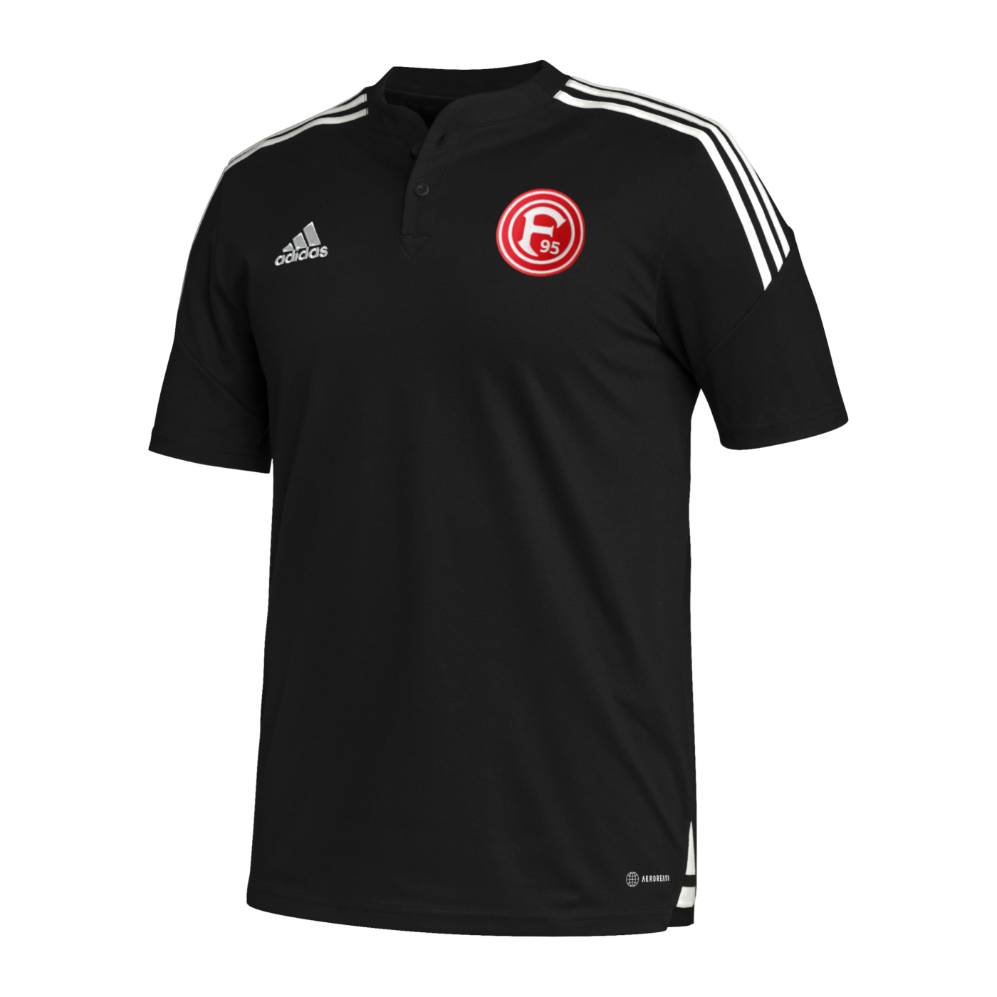 adidas Fortuna Düsseldorf Poloshirt Schwarz