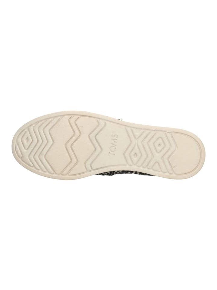 TOMS Slipper in Schwarz/Weiß günstig kaufen