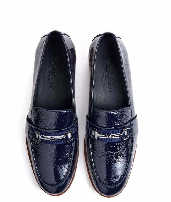 LLOYD Mokassins blau Slipper