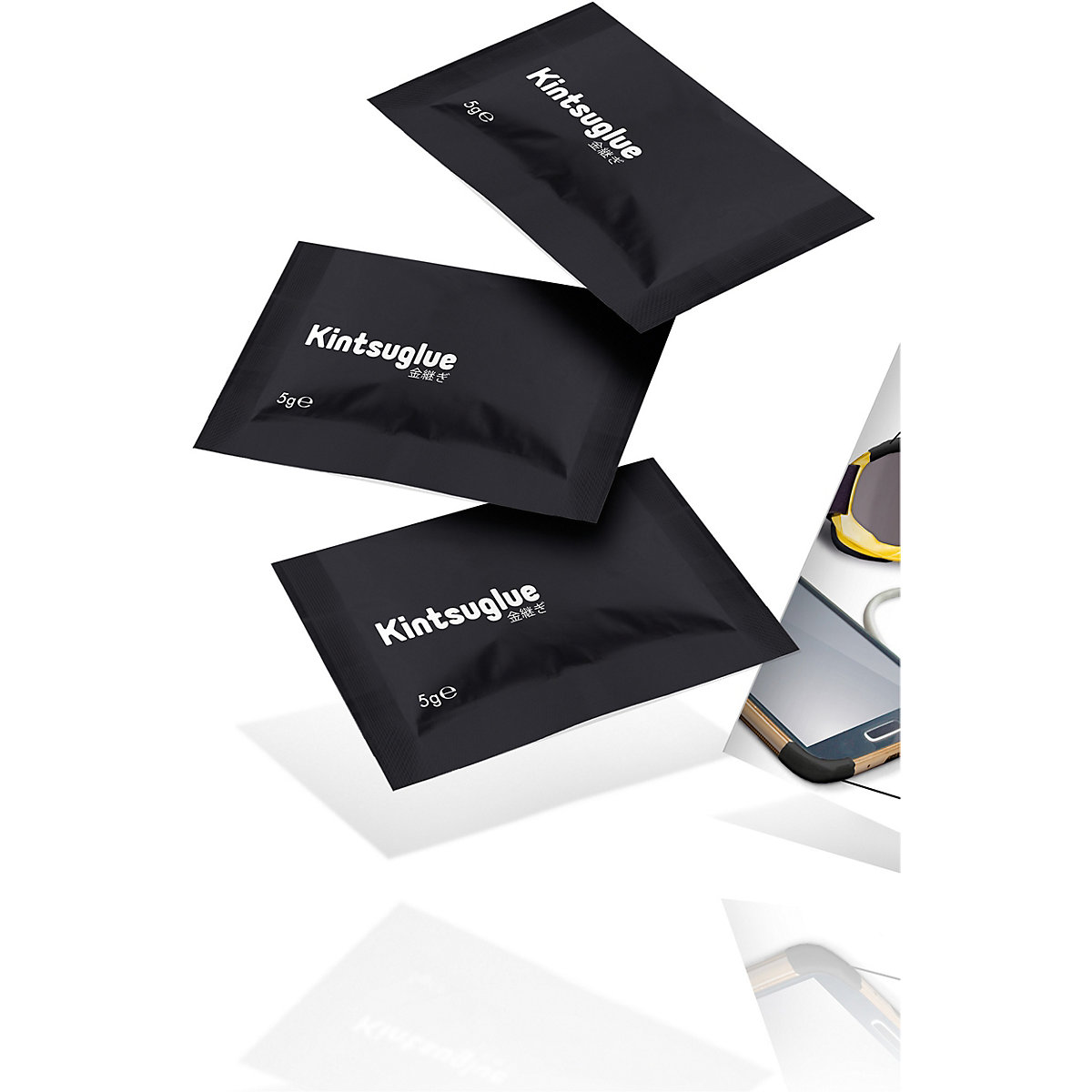 Kintsuglue schwarz, 3x5g