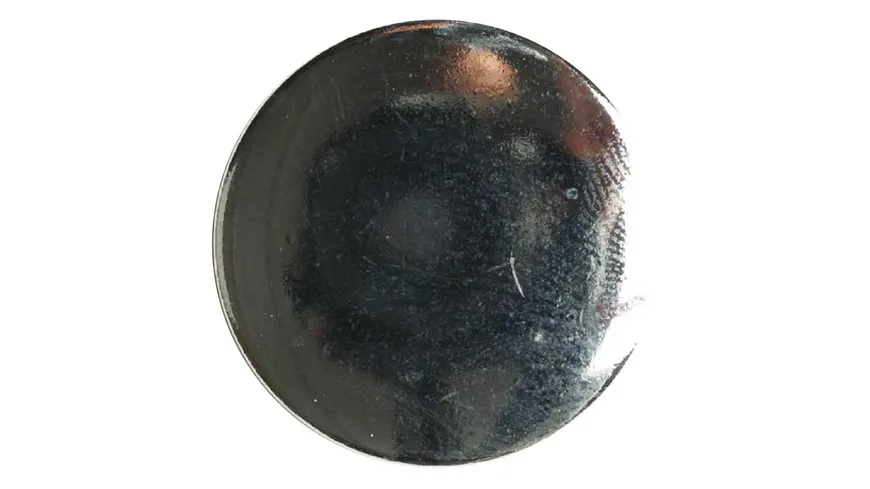 Dill Vollmetallknopf rund mit Öse Ø 18mm 4er Pack silber