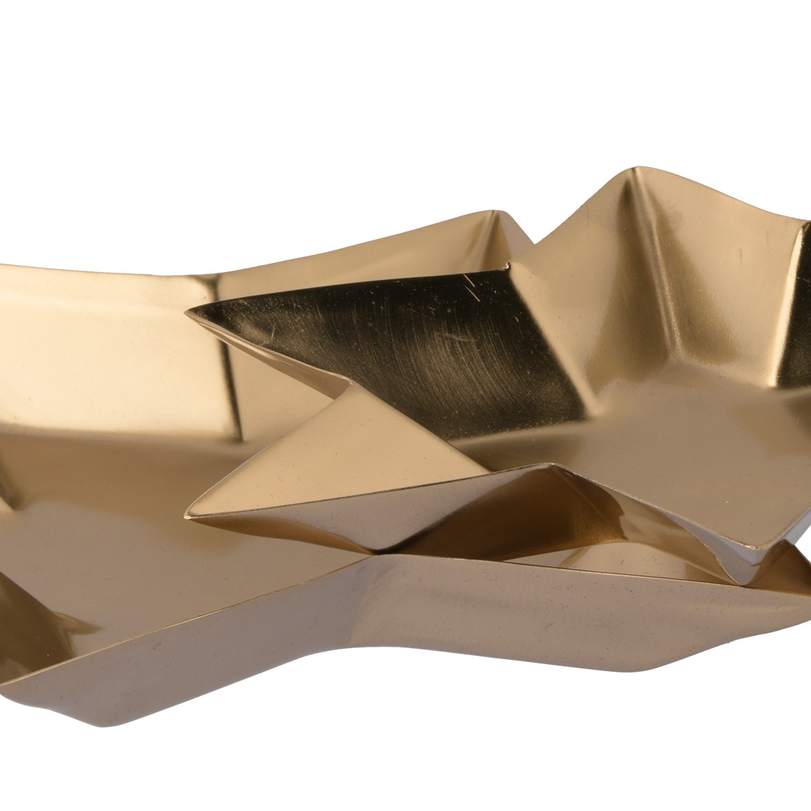 2 Deko-Sterntabletts in Gold-Optik