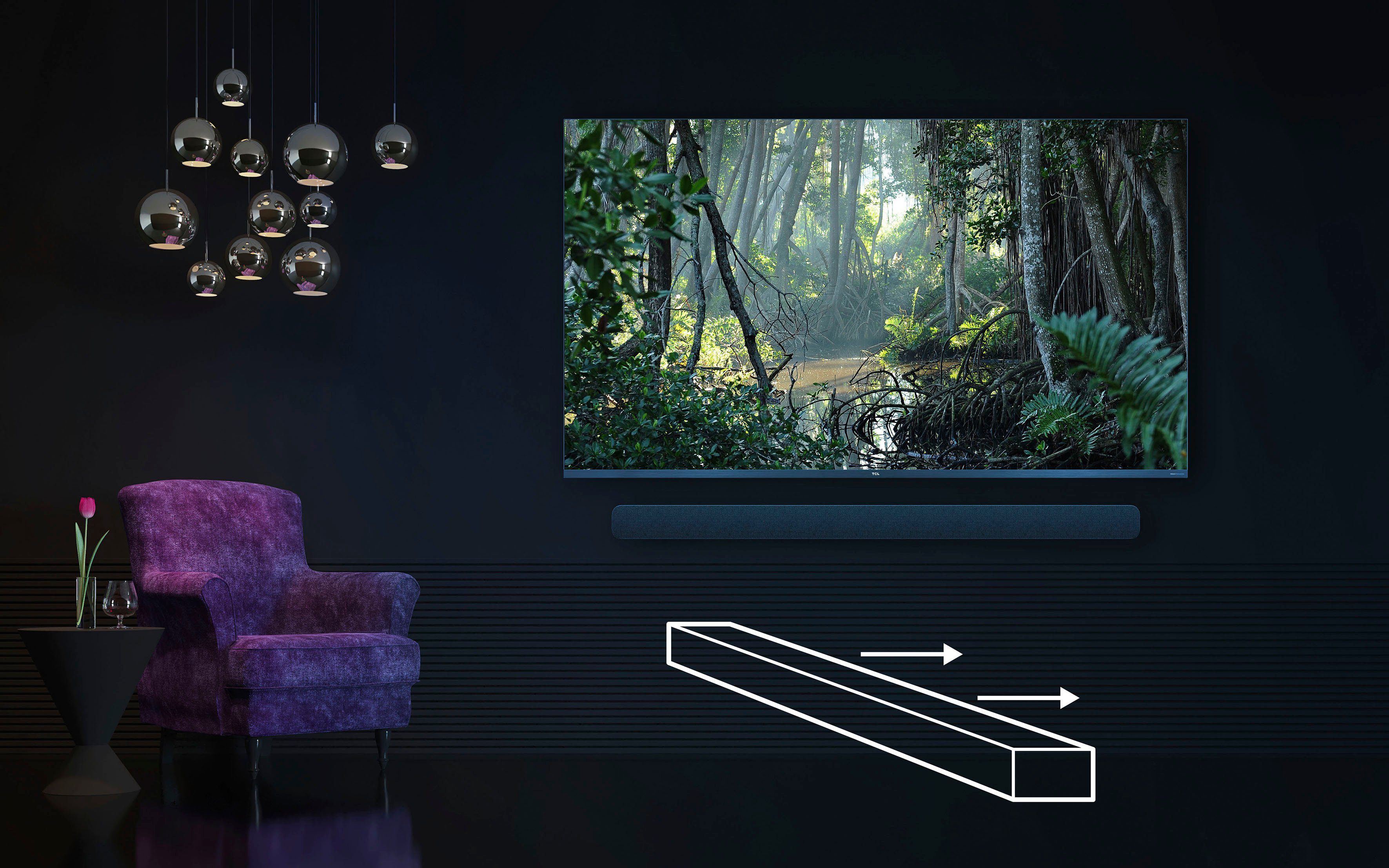 TCL TS8132 3.1.2 Soundbar (Bluetooth, WLAN (WiFi), 260 W, mit kabellosem Subwoofer)