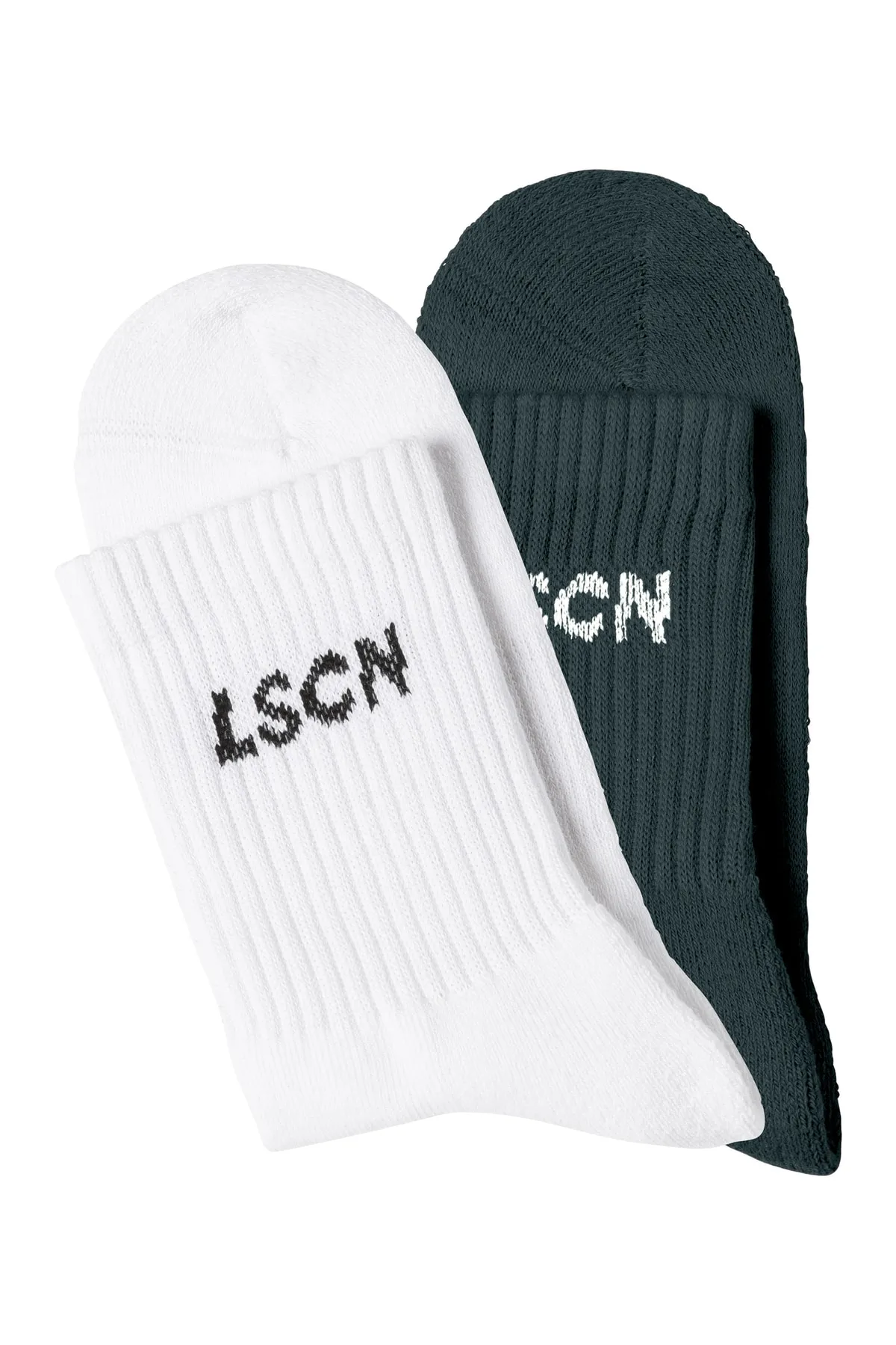 LSCN by LASCANA  Socken - Weiß - Unifarben