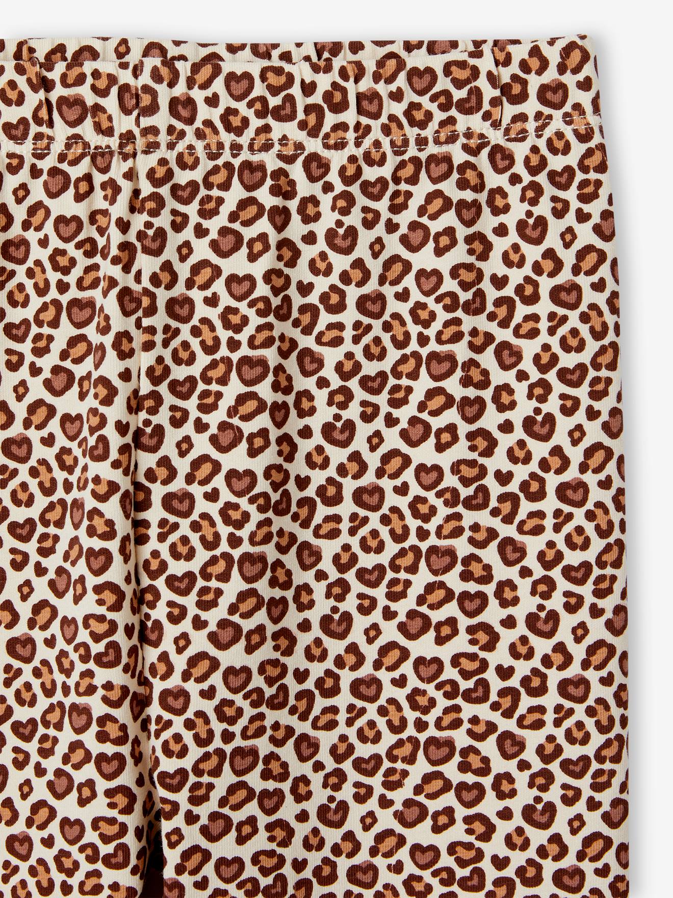 Vertbaudet Mädchen Leggings - wollweiß mehrfarbig geblümt