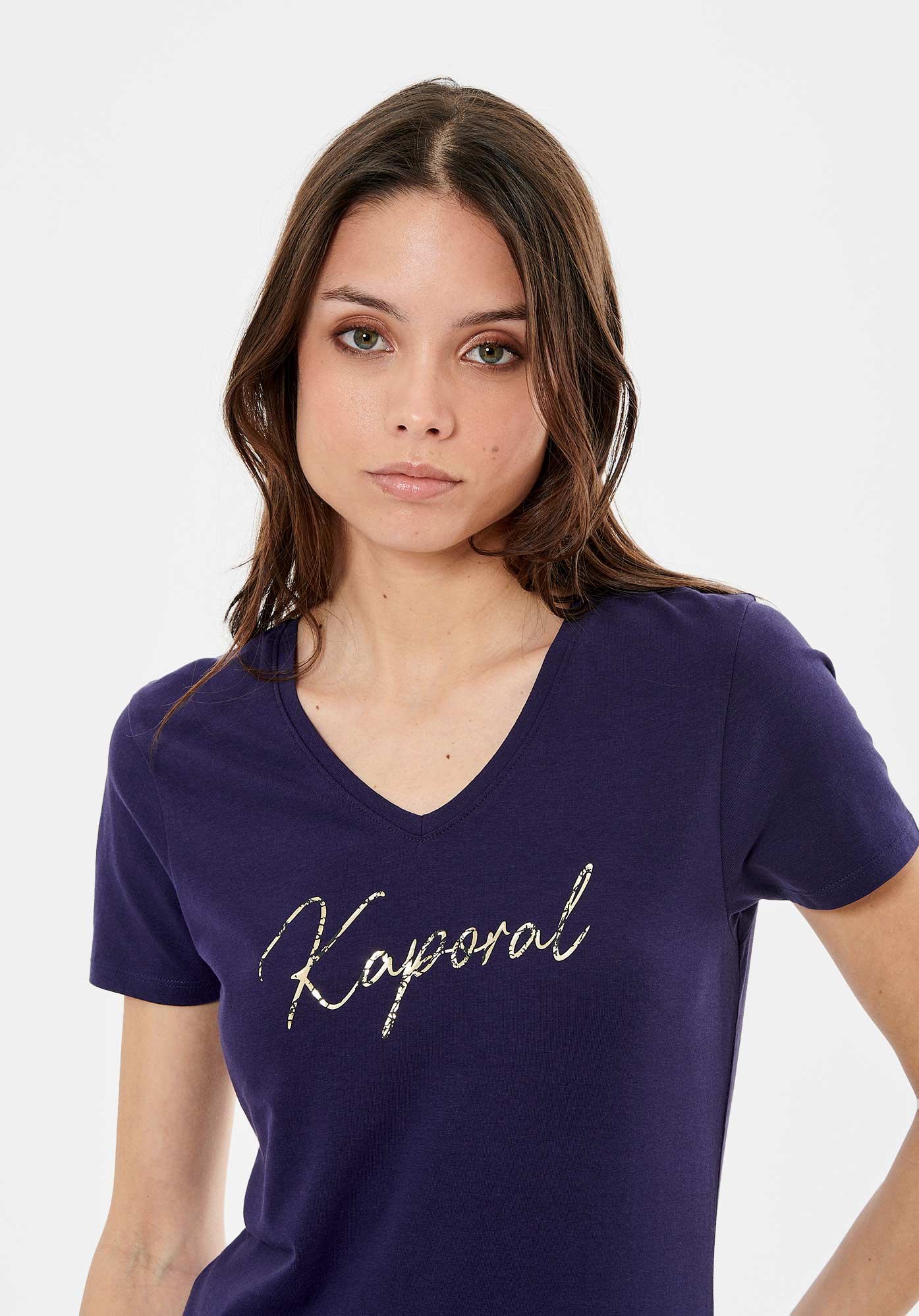 LION   T-shirt bleu marine Femme