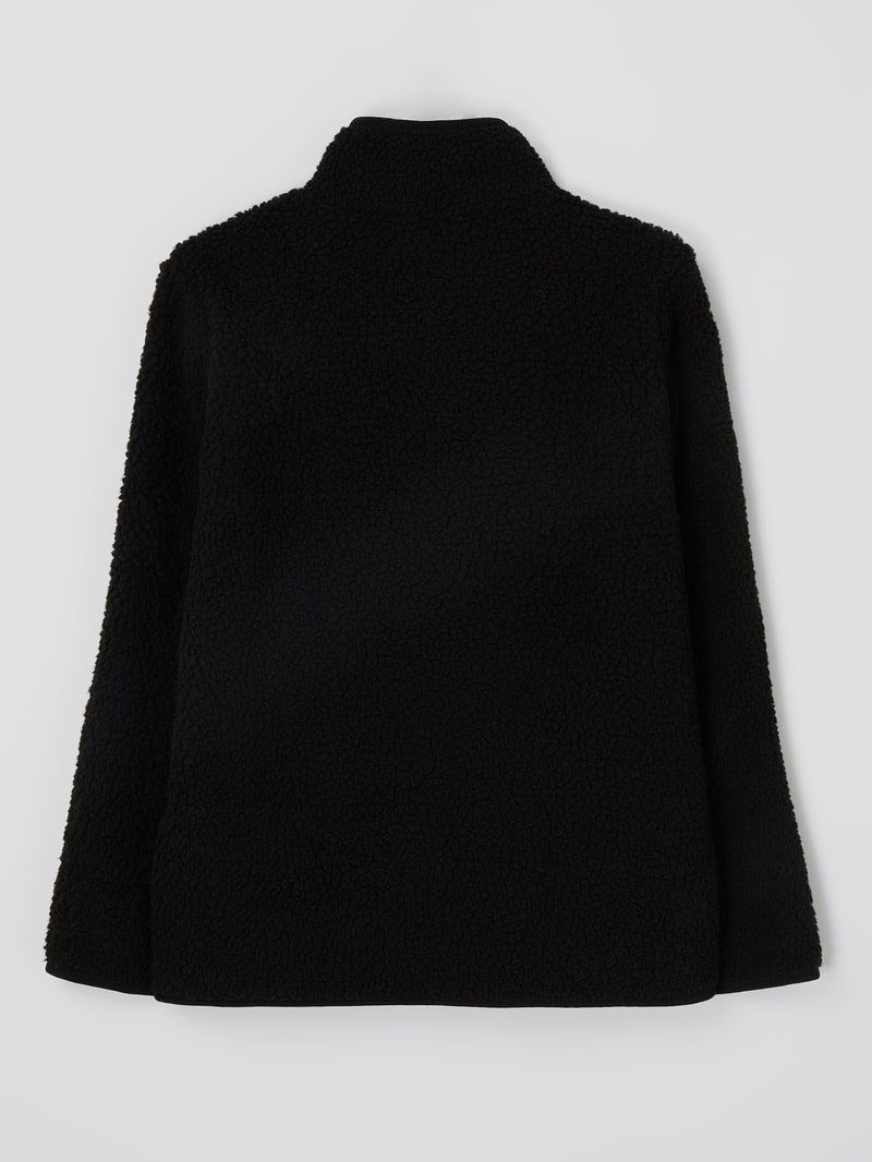 Jacke aus Teddyfell Modell 'Jorpark' in schwarz