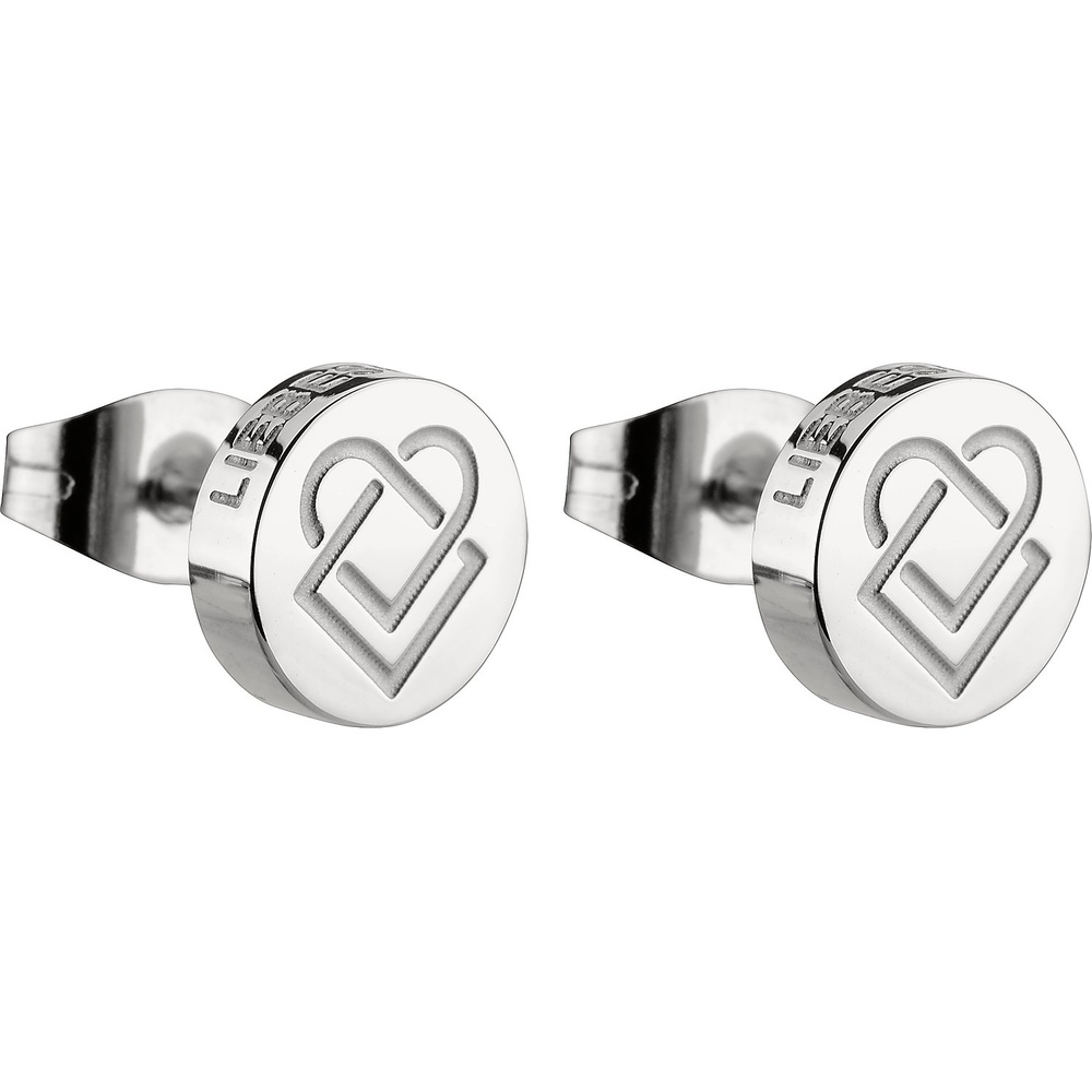 Liebeskind Boucles d'oreilles à fermoir à poussette Acier inoxydable, Argent Boucles d'oreilles