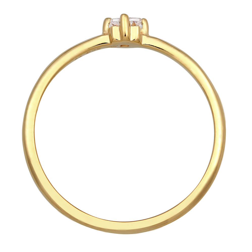 Elli Elli Bague Femmes Bague de fiançailles Solitaire Classique avec Zirconia en argen Bague