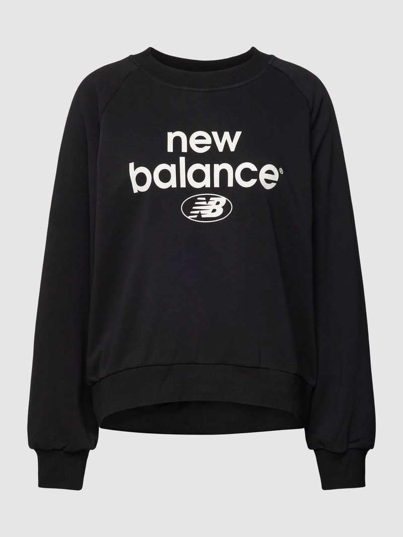 Sweatshirt mit Label-Print Modell 'Essentials Graphic' in schwarz