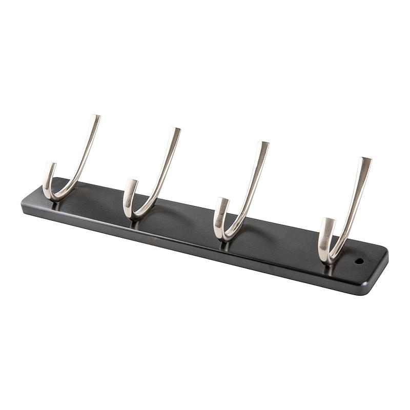 Home Knaggrekke 4 knagger 45x7 cm mdf sort