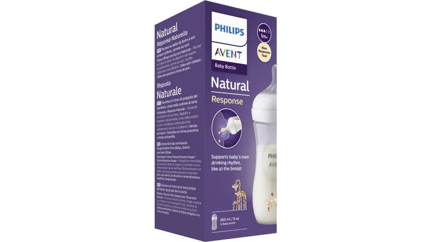 Philips Avent Babyflasche Natural Response Giraffe