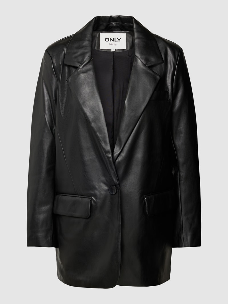 Blazer in Leder-Optik Modell 'LANA' in schwarz