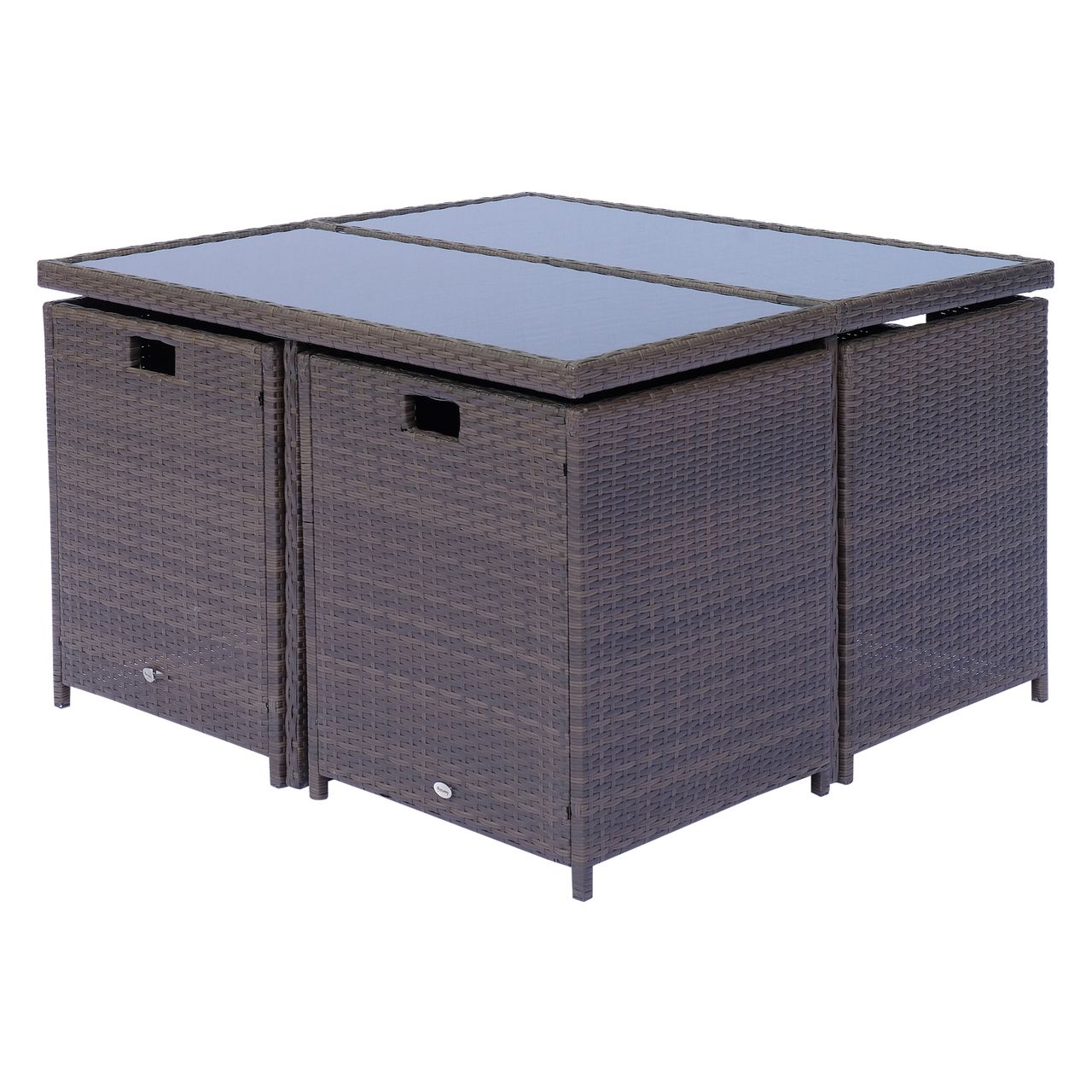 Outsunny Polyrattan Sitzgruppe