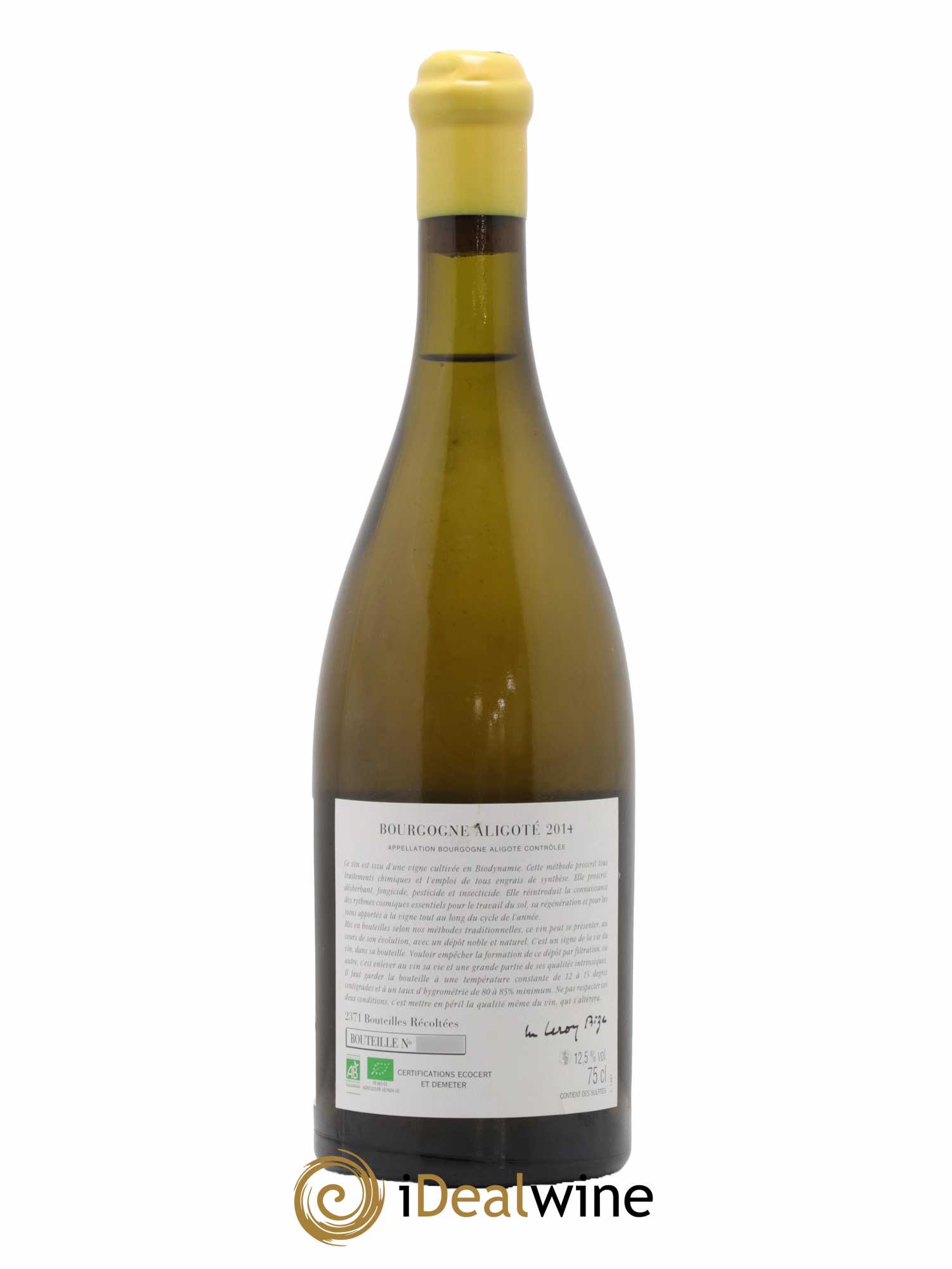 Bourgogne Aligoté Sous Chatelet d'Auvenay (Domaine)  2014 - Lot de 1 Bouteille