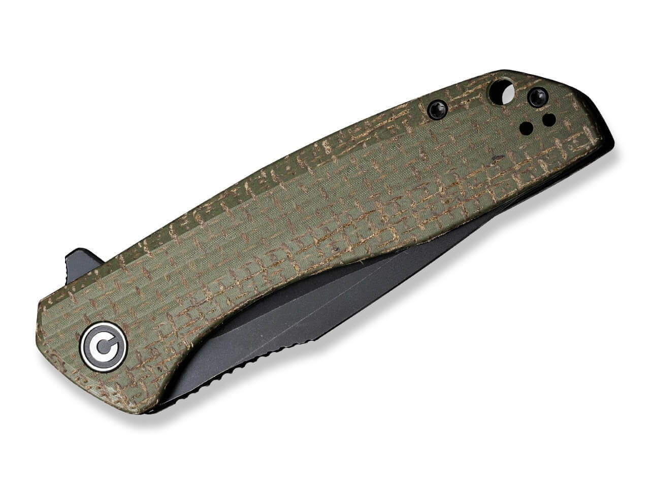 Baklash Coarse Micarta Green
