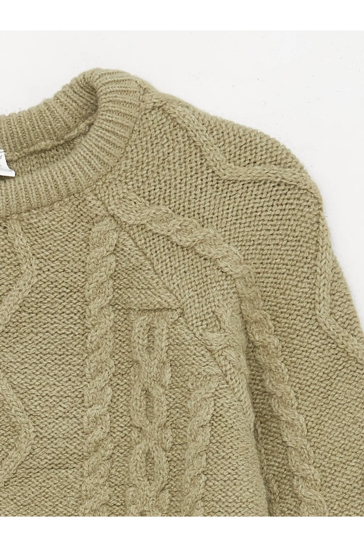 LC Waikiki  Selbstgemusterter Baby-Strickpullover mit Rundhalsausschnitt