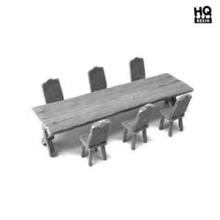 HQ Resin - Table and Seats Set 2