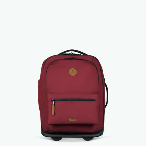 Sibiu XS 2-wheel soft suitcase, burgundy