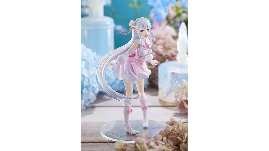 Re: Zero Starting Life in Another World PVC Statue Pop Up Parade Emilia: Memory Snow Ver. 17 cm, Anime Figur