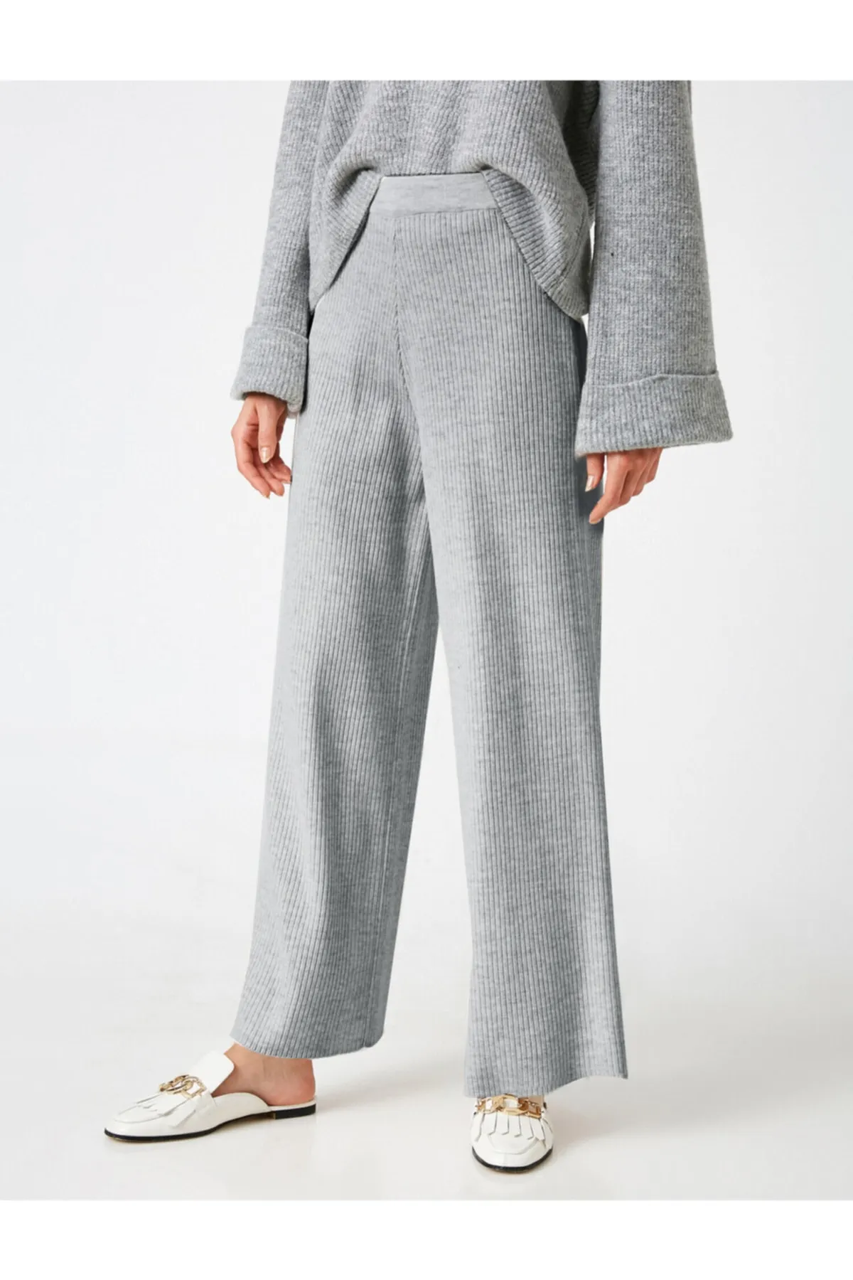 Koton  Graue Damenhose 1KAK92798HT