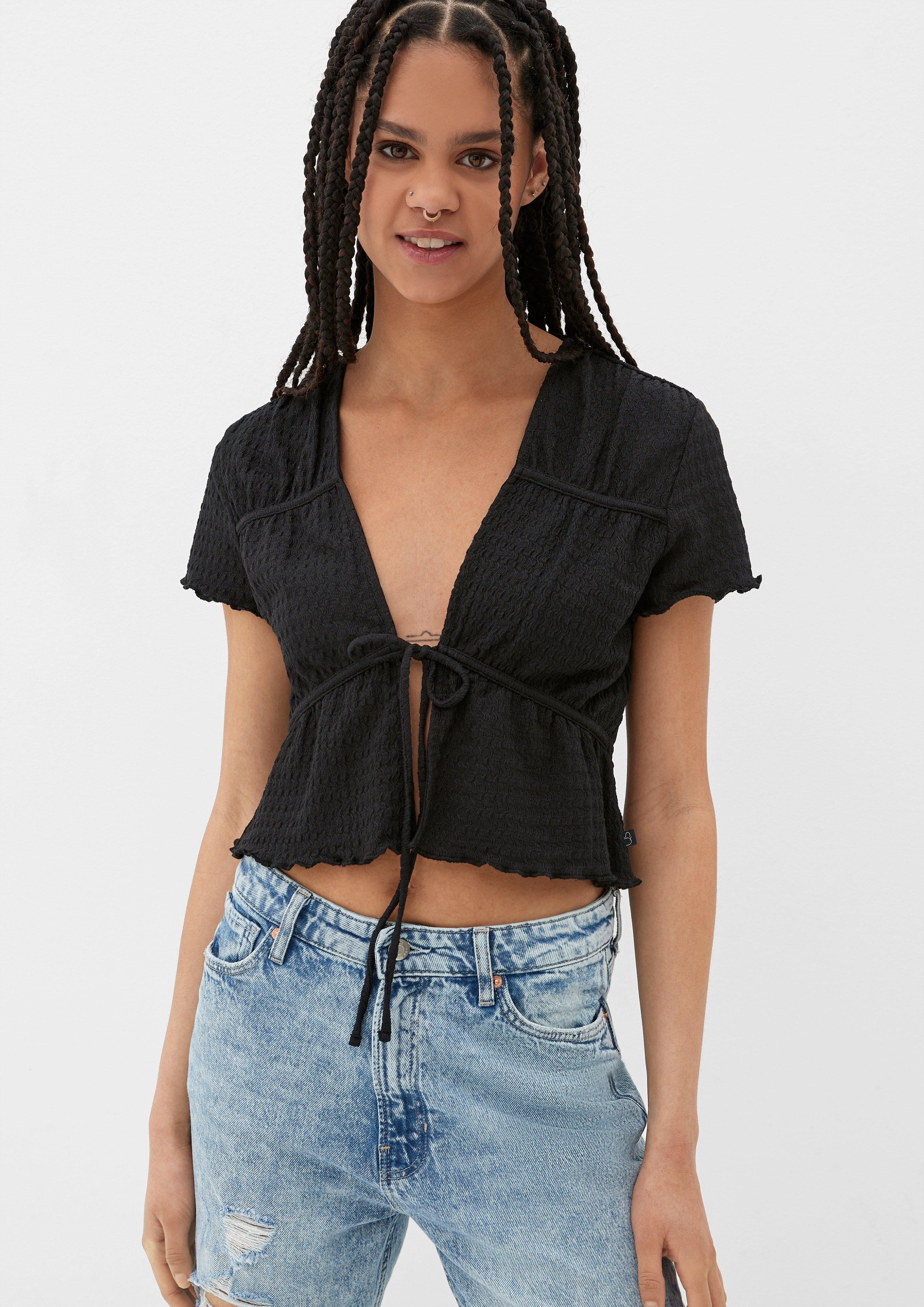 Blusenshirt mit Bindeband  2132981-9999