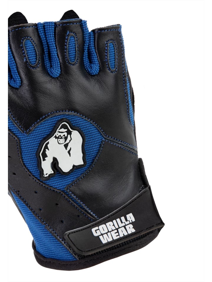 Gorilla Wear Trainingshandschuhe - Mitchell - Schwarz/Blau günstig kaufen