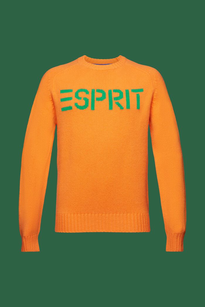 Logo-Pullover aus Wolle und Kaschmir