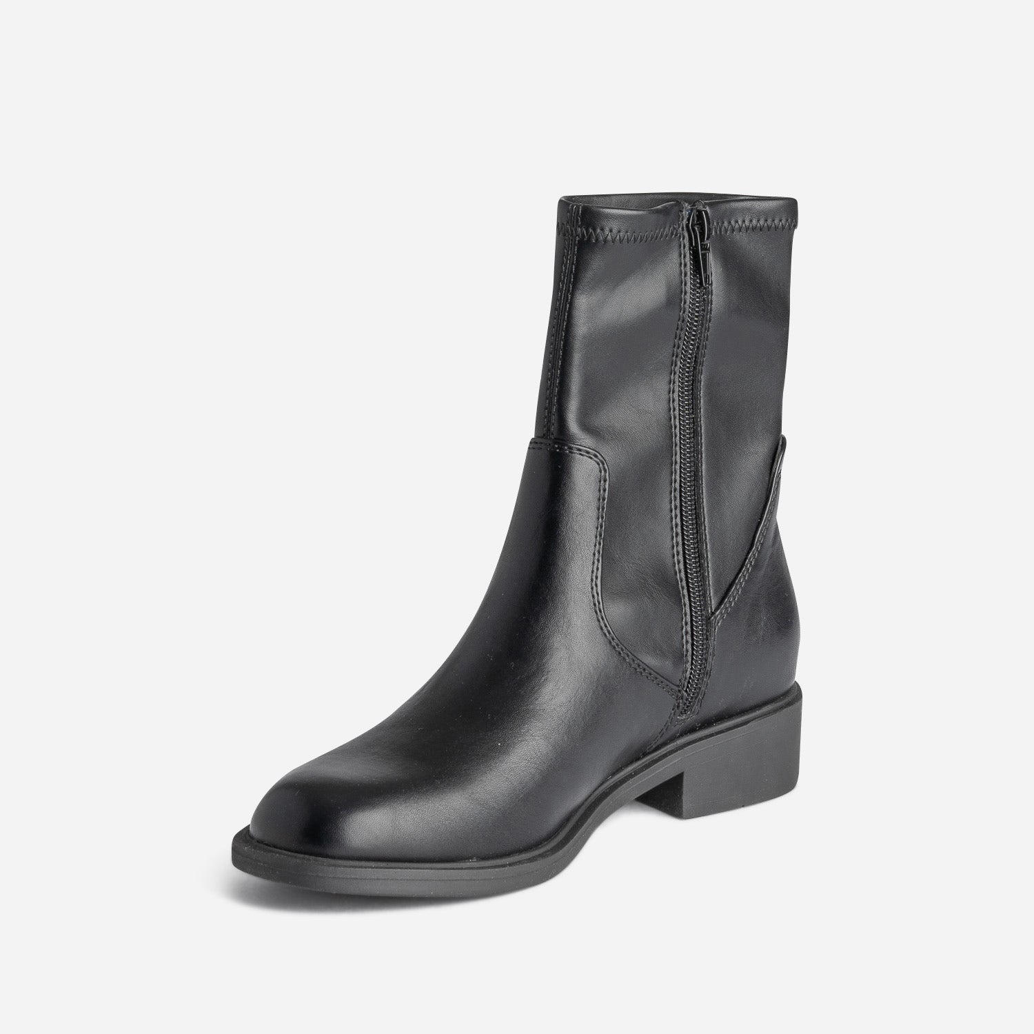 Boots noir zippé