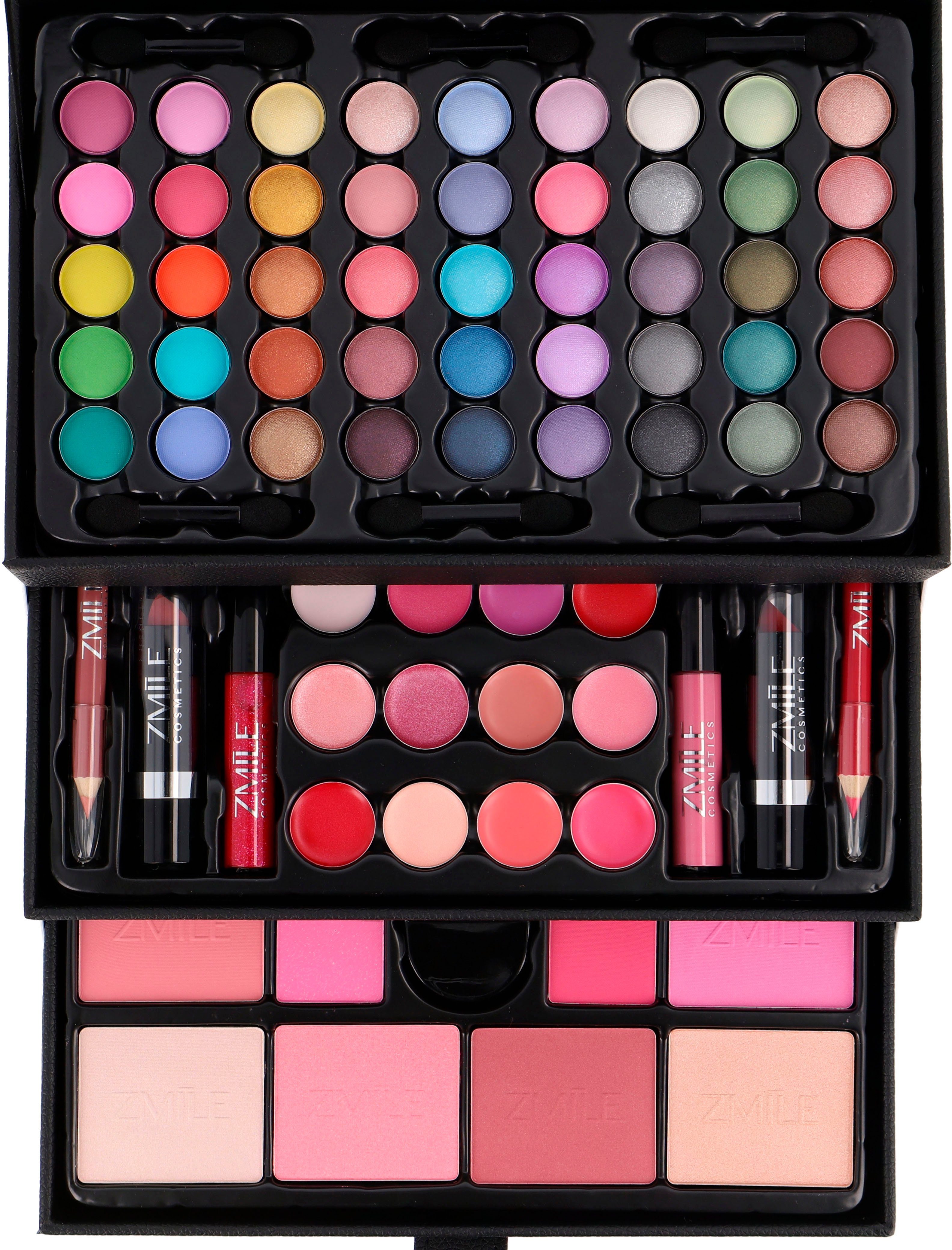 ZMILE COSMETICS Kosmetik-Koffer Beauty Case' black, 82-tlg., vegane Kosmetik