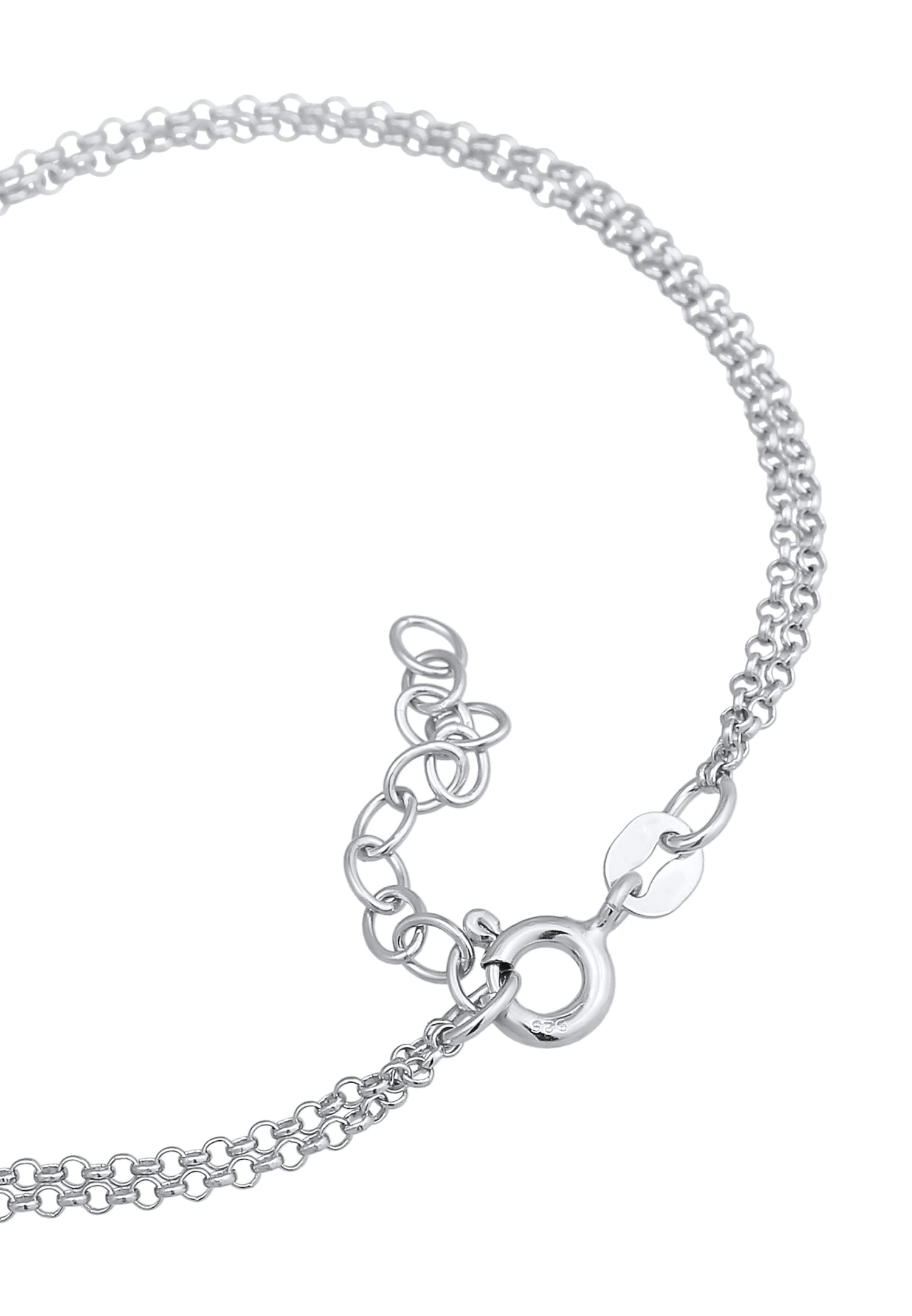 Pendentif Elli pour femme « Round Circle » en argent sterling 925