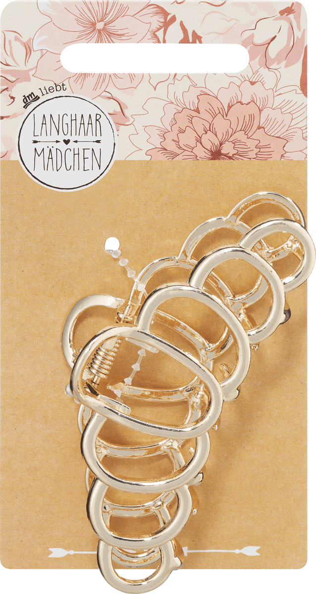 Haarklammer Metall Gold-Optik, 1 St