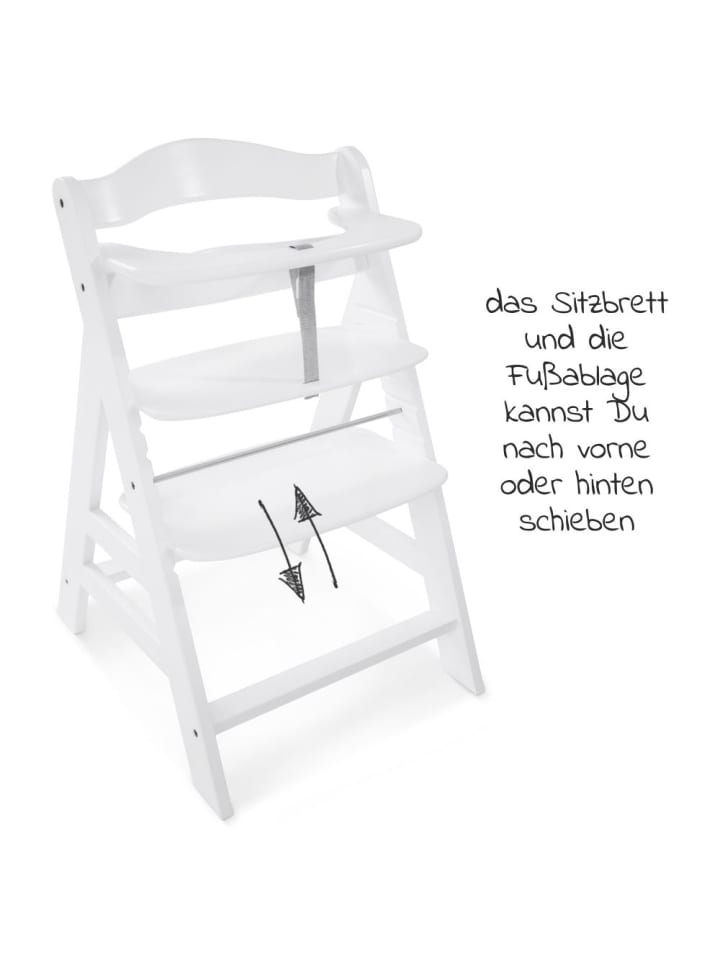Hauck Hochstuhl Alpha Plus White - im Sparset inkl. in weiss,schwarz günstig kaufen onesize