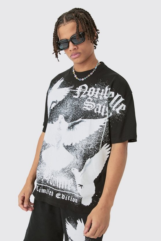 Oversize Shorts-Set mit Print