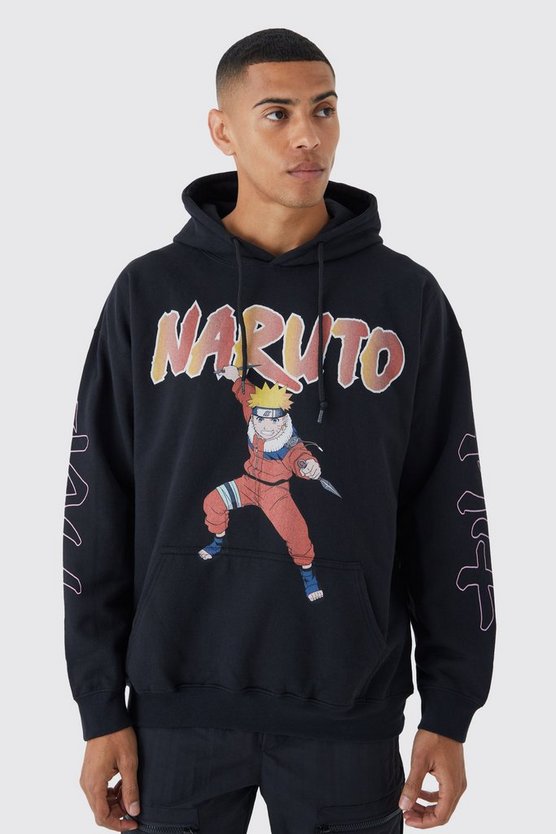 Oversize Hoodie mit lizenziertem Naruto Anime Print