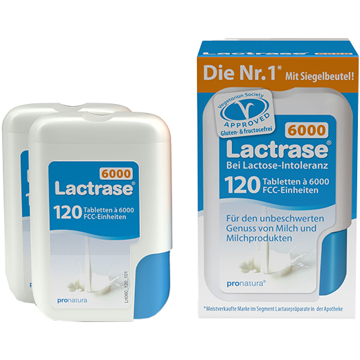 LACTRASE 6.000 FCC Tbl.im Klickspender Doppelpack  2X120 St  Tabletten