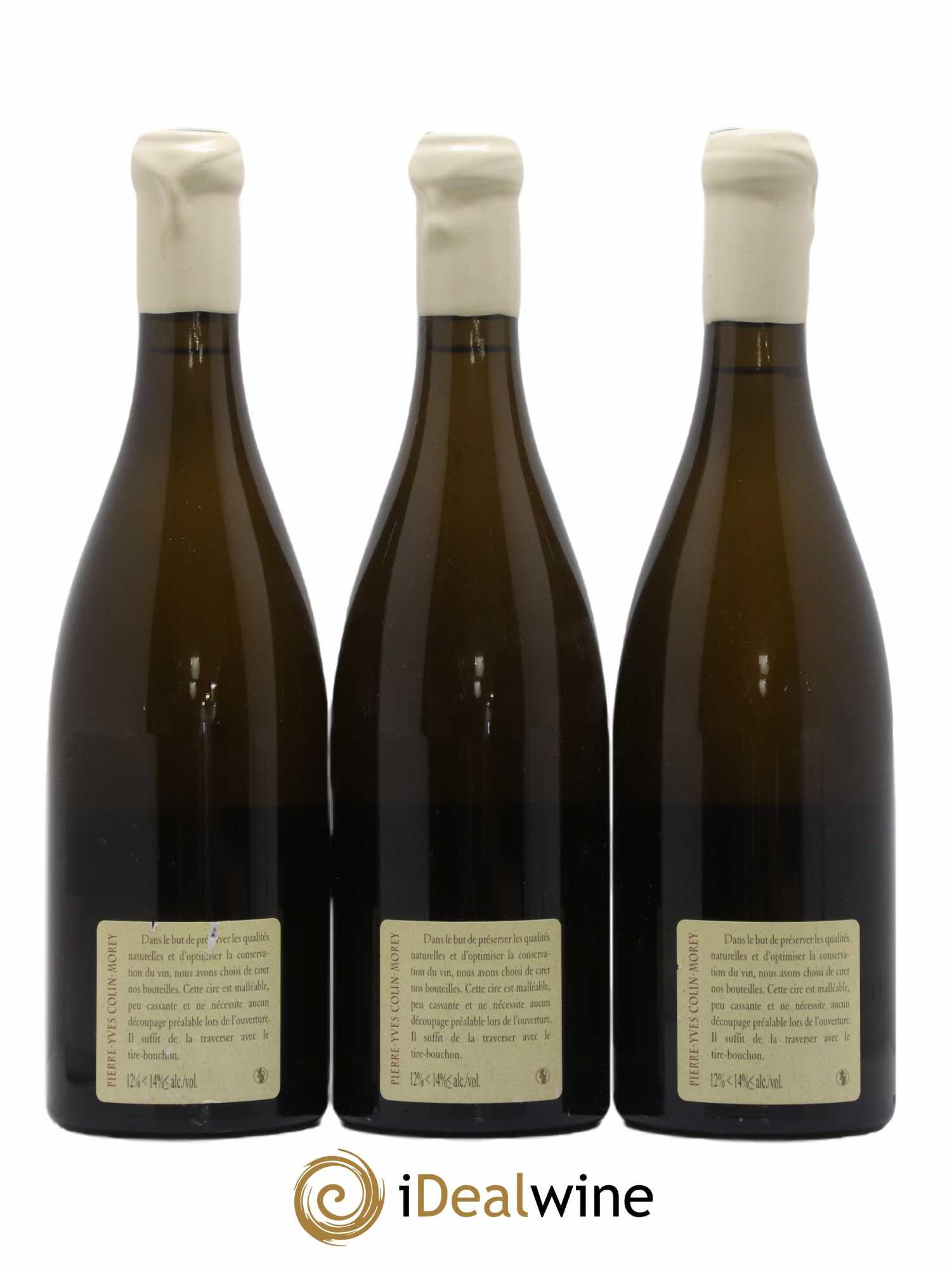 Meursault 1er Cru Les Poruzots Pierre-Yves Colin Morey  2012 - Lot de 3 Bouteilles