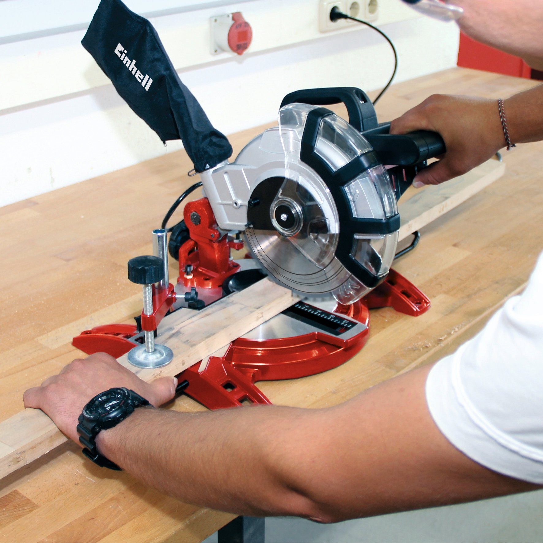 Einhell Kapp- und Gehrungssäge TC-MS 2112, 1400 W, 5000 U/min, Tischverlängerungen
